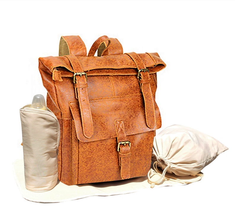 genuine leather nappy bags