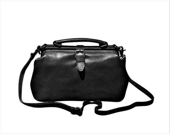 black doctor bag purse