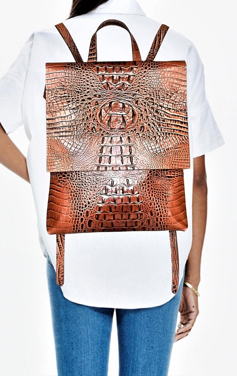 Leather Backpack Women Leather Backpack Purse Backpack Etsy