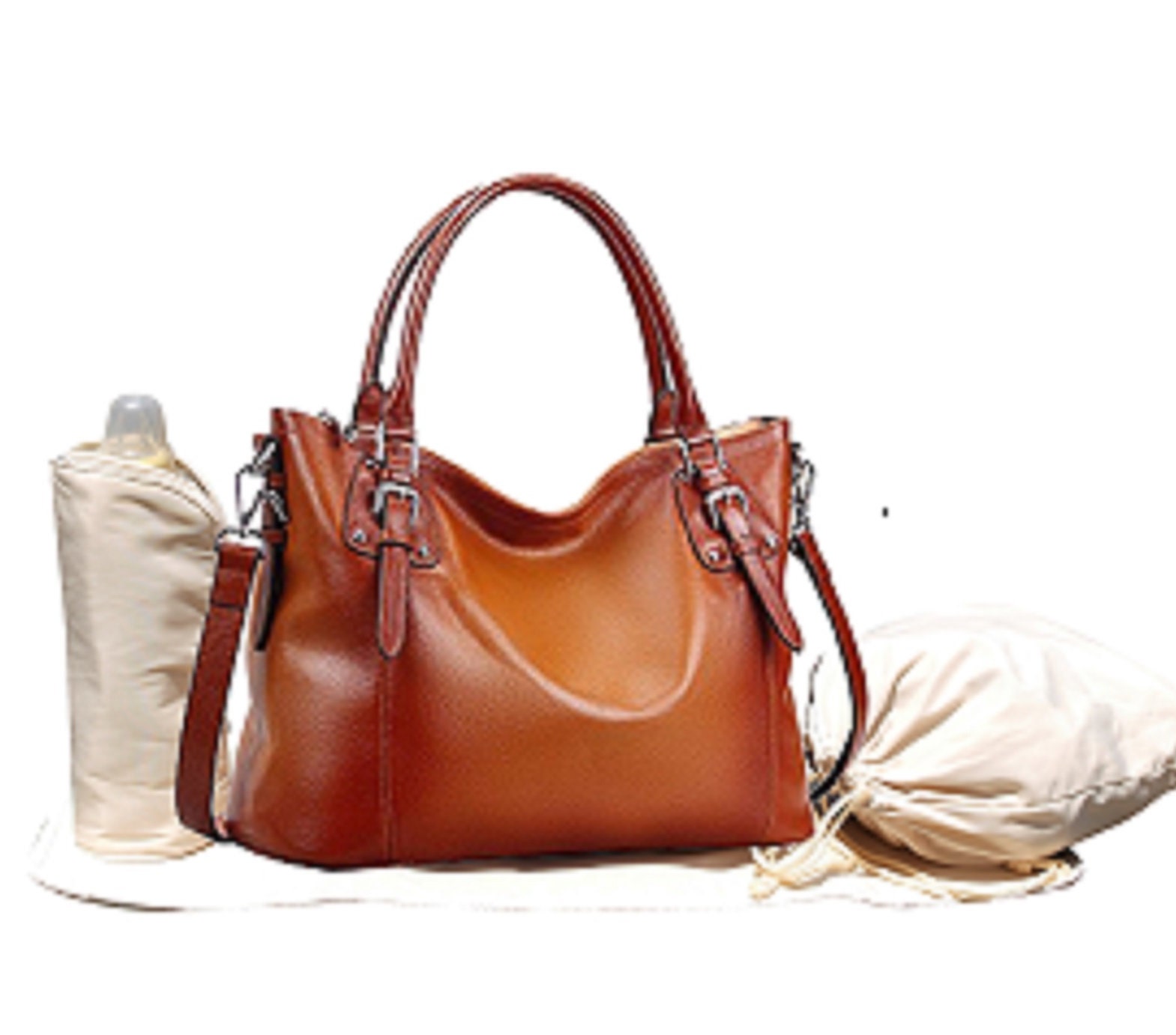 Leather Diaper Bag Crossbody Leather Diaper Bag Mommy Bag