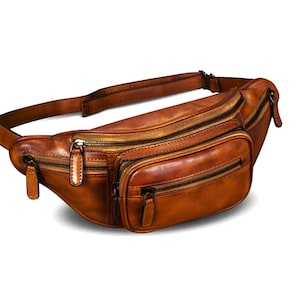 Echtleder Gürteltasche Damen/Herren - Schiffe nach USA (Duty Paid) - Leder Gürteltasche - Leder Gürteltasche