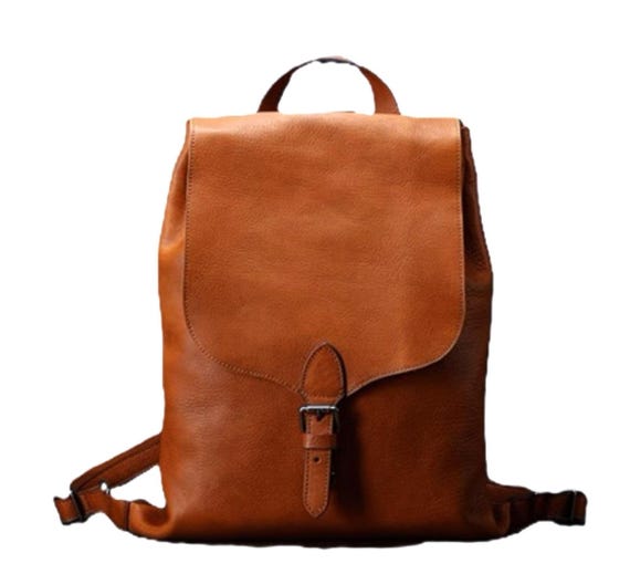 Leather Laptop Backpack: Full-Grain Commuter Bag, Fits 15" MacBook