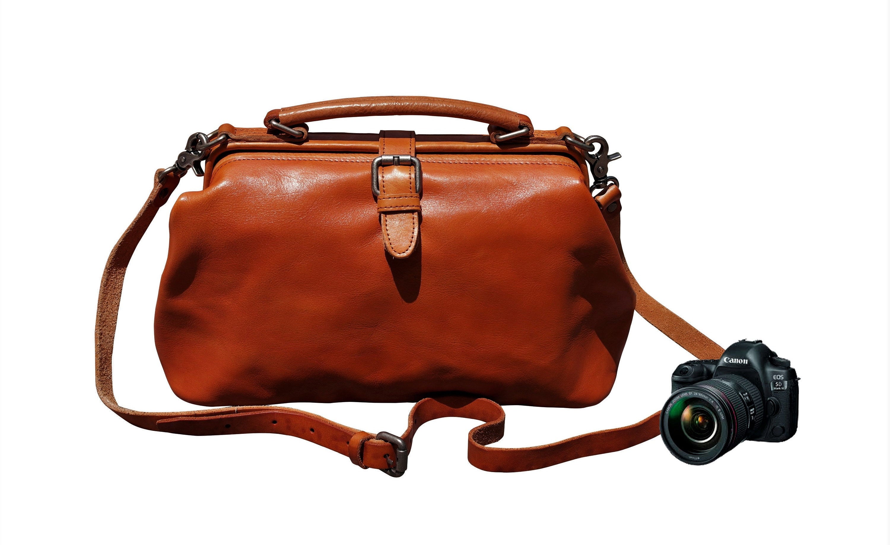 Dslr Camera Bag Leather Camera Bag Padded Camera Bag Dslr Etsy