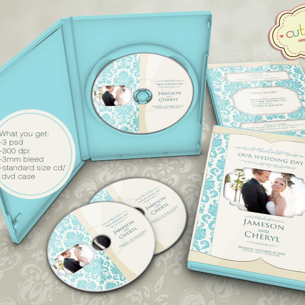 Elegant Wedding Dvd Template - Photoshop Templates- CPZ015