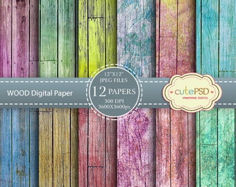 WOOD TEXTURE Digital Paper - CPZ081