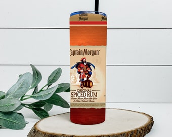 CAPTAIN MORGAN RUM 20oz Stainless Steel Tumbler Insulated Hot-Cold