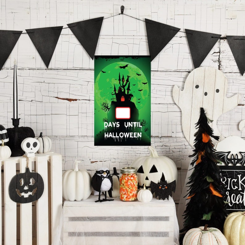 Countdown to HALLOWEEN Dry Erase Board. Spooky Haunted House Etsy