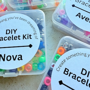 DIY Bracelet Kits for Kids Mermaid Themed Birthday Party Favors Children's Craft Kits Creative Activity Pack Fun Party Project Ideas bild 10