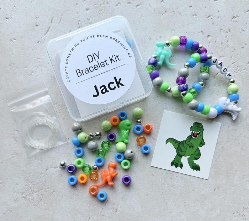 DIY Bracelet Kits for Kids Mermaid Themed Birthday Party Favors Children's Craft Kits Creative Activity Pack Fun Party Project Ideas bild 8
