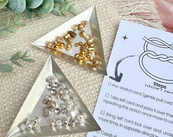 Mixed Metal Bead Jewelry Supply Tiny Component Brass Finding Nickel Free Gold Tone Silver Accent Small Spacer DIY Jewelry Making