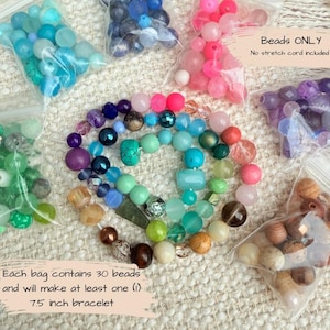 Mixed Stone Bead for Crafting Bead Mix for Jewelry Making Material for DIY Accessory Kit for Beading Craft Project Bead Assortment Glass Lot