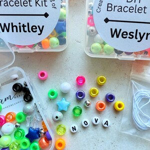 DIY Bracelet Kits for Kids Mermaid Themed Birthday Party Favors Children's Craft Kits Creative Activity Pack Fun Party Project Ideas bild 9