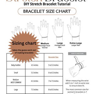 Beading Instruction Guide Stretch Bracelet Tutorial Digital Download PDF Format Complete Project Resource Beginner Friendly Steps Jewelry Making Techniques Materials List Supply Information Bead Number Chart Size Guide Knot Tying Method