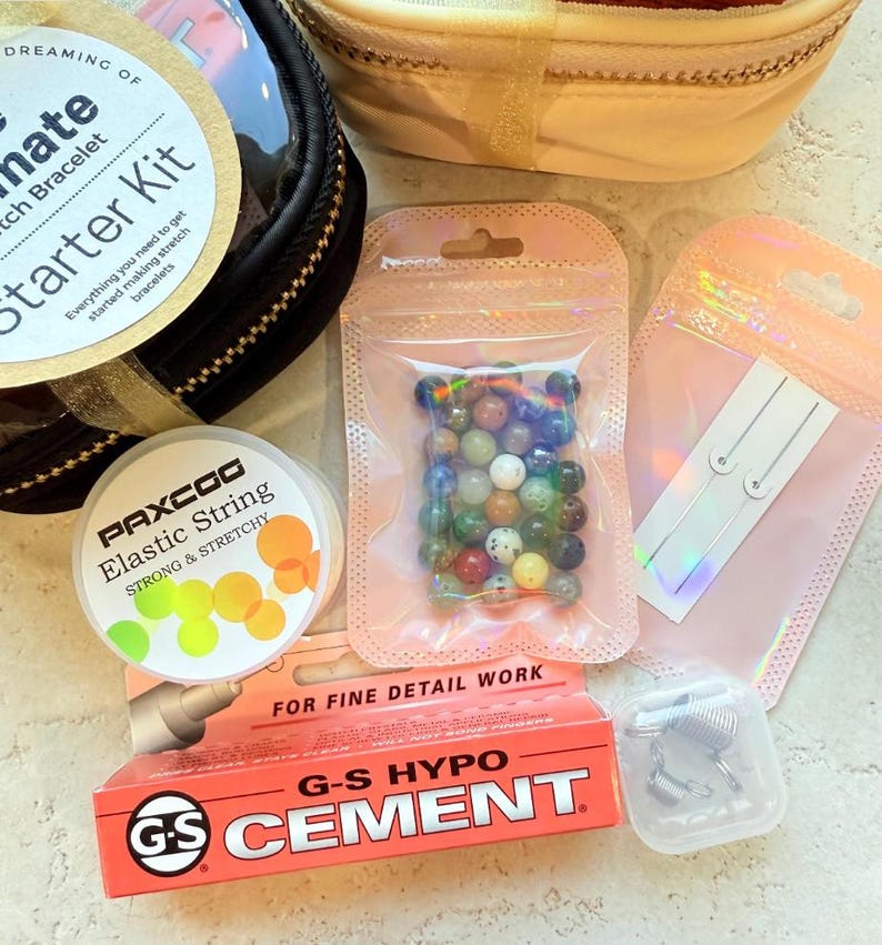 Stretch Bracelet Tutorial Beading Project Download Beginner Guide Jewelry Making Instruction Step-By-Step Craft Supply Resource Digital Bead image 9