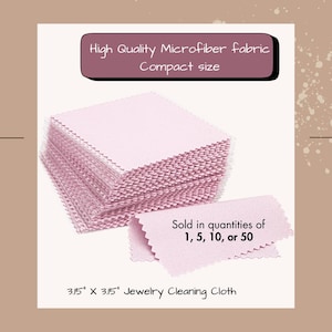 Pink Microfiber Cloth Cleaning Kit For Jewelry Care Essential Cleaning Tool For Metal Care Product Jewelry Supplies Cleaning Cloth Cleaning