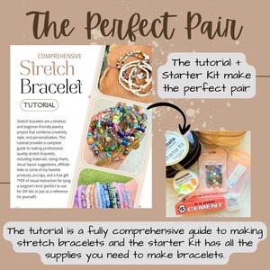 Stretch Bracelet Tutorial Beading Project Download Beginner Guide Jewelry Making Instruction Step-By-Step Craft Supply Resource Digital Bead image 8