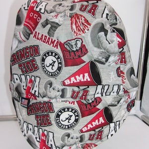 Alabama Crimson Tide Hat, Handmade Welder Cap, Biker Hat