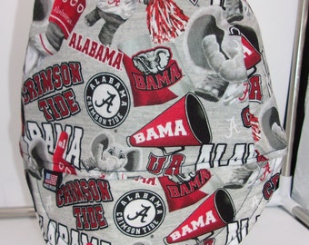 Alabama Crimson Tide Hat, Handmade Welder Cap, Biker Hat