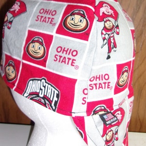 Ohio State Buckeyes Hat, Handmade Hard Hat Liner, Welder, Pipe Fitter