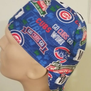 MLB Teams Chicago Cubs Designs  Hat for Hard Hat Liner, Welder hat , Pipe Fitter Hat, Biker Hat Custom Made to order