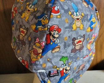 Super Mario Welding Hat,  Hard Hat Liner, Welder, Construction, Pipe Fitter Hat Made to Order