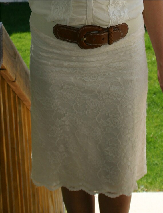 Items similar to Beautiful Delicate lace pencil skirt on Etsy