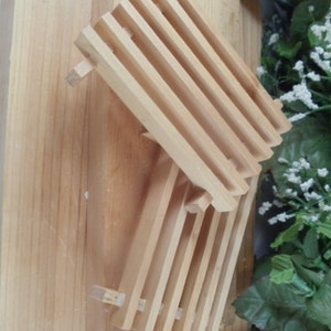 Wood Soap Dish - Helps Extend Life of Soap