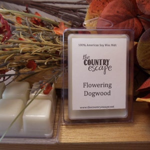 Flowering Dogwood Scented 100% Soy Wax Melt Tart - Delightfully Delicate -Triple Scented