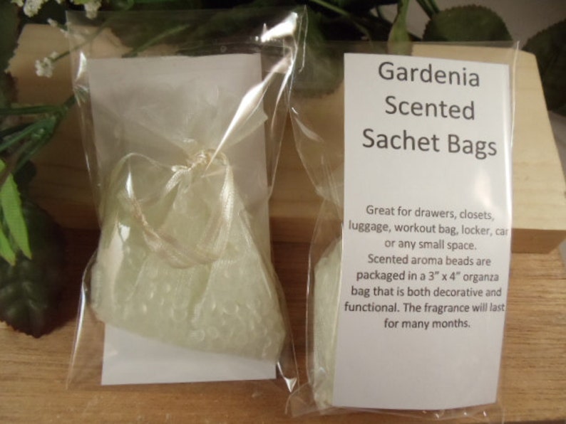 Gardenia Scented Sachet Bag Wonderful Floral Scent great Etsy