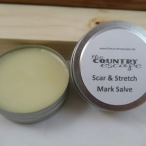 Scar & Stretch Mark Salve-Jojoba Oil, Cocoa Butter, Essential Oil Blend