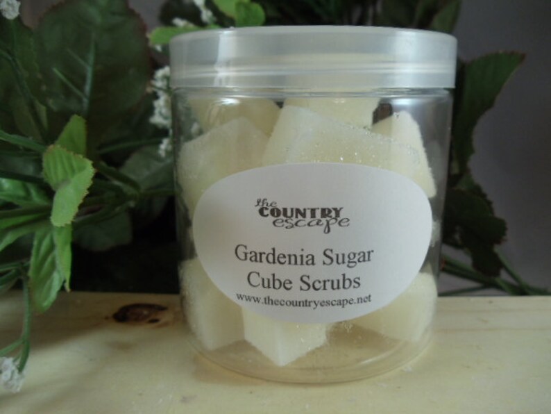 Gardenia Sugar Cube Scrubs with Jojoba Oil Gentle Etsy