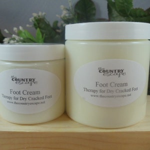 Foot Cream Intense Foot Therapy Soothes and Comforts Dry Achy Cracked Feet with Peppermint, Tea Tree Essential Oils image 2