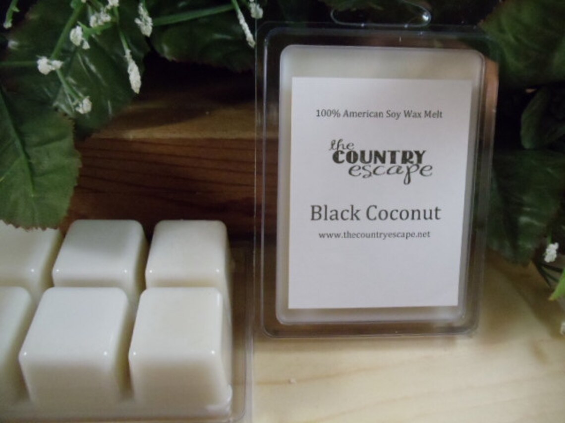 Black Coconut Scented 100 Soy Wax Melt rich Coconut triple Etsy