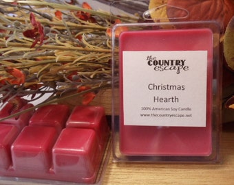 Christmas Hearth Scented 100% Soy Wax Melt - Holiday Warmth - Maximum Scented