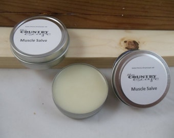 Muscle Salve-All Natural-Jojoba Oil, Cocoa Butter, Essential Oil Blend