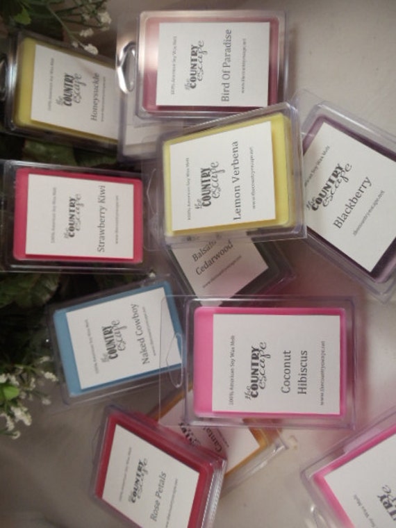 200 Scents Available SPECIAL OFFER 8 pks Soy Wax Clamshell Melt Tarts