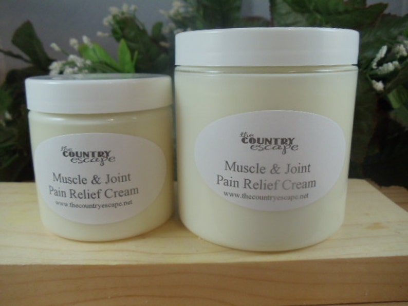 Muscle and Joint Pain Relief Cream Natural Therapy Etsy