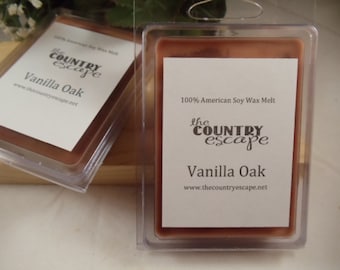 Vanilla Oak Scented 100% Soy Wax Melt - Aromatic and Refreshing Scent- Maximum Scented