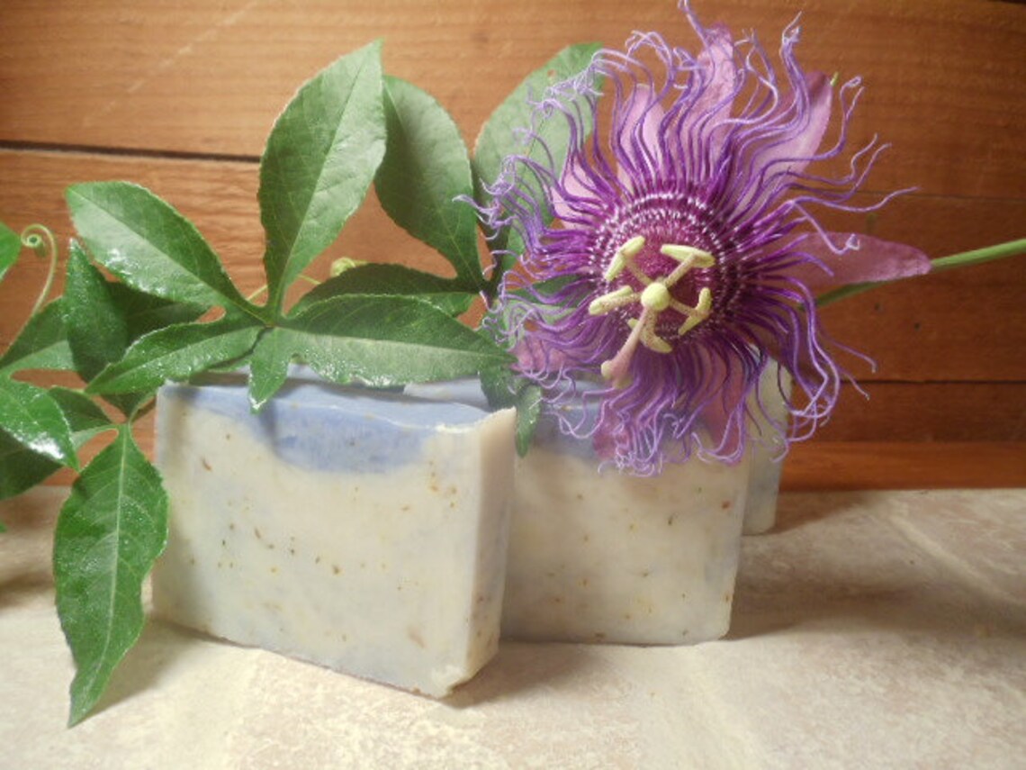 Passion Flower Bath Soap Great Lather Handcrafted Etsy