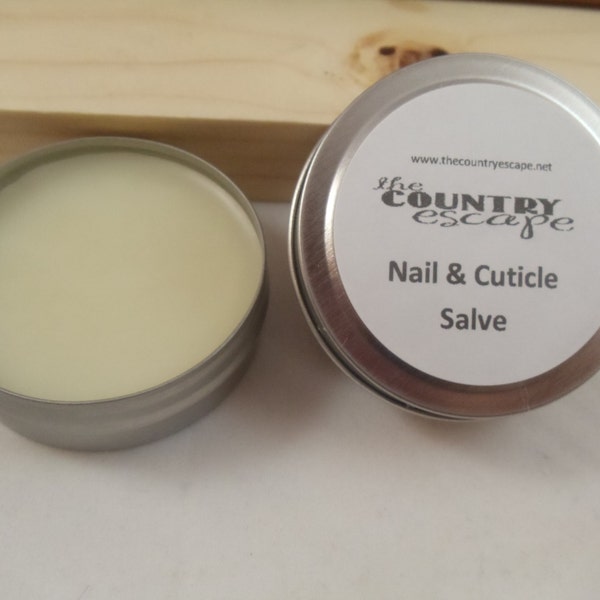 Nail and Cuticle Salve All Natural-Jojoba Oil, Cocoa Butter, Essential Oil Blend