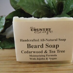 Beard Soap Pick Your Scent Moisturizing Formula Made with Jojoba and Argan Oils Organic Vegan Organic image 4