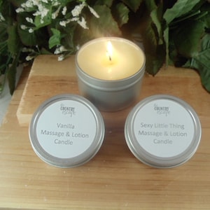 Relaxing Massage and Lotion Candles w/ Jojoba Oil Shea & image 4