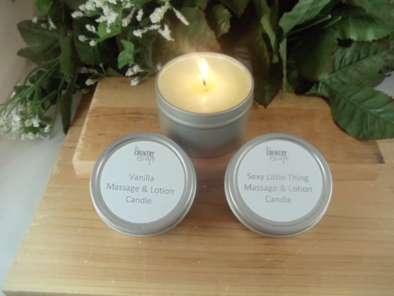 Relaxing Massage and Lotion Candles w/ Jojoba Oil Shea & image 4