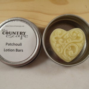 Heart Lotion Bars w/ Round Tin for Special Occasions - Wedding Favors - Baby Shower Favors - Bridal Shower Gifts - Hostess Gifts