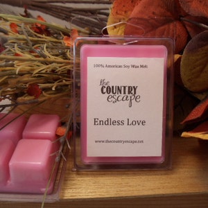Endless Love Scented 100% Soy Wax Melt Tart - Delightfully Delicate -Triple Scented