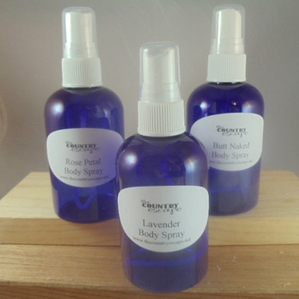 Body Spray Mist - 70 Scents Available - Choose your Scent - Alcohol Free - Lots of Uses