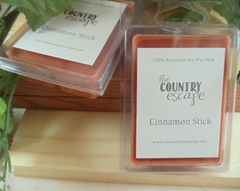 Cinnamon Stick Scented 100% Soy Wax Melt - Maximum Scented