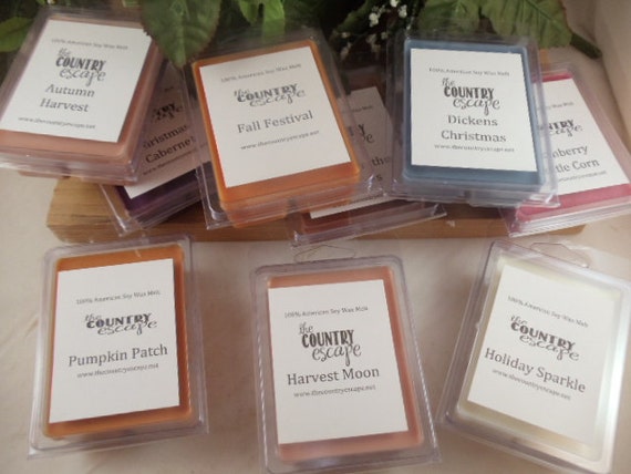 SPECIAL OFFER - 8 pks Holiday Wax Melts - Lots of Great Scents