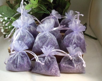 5 Scented Sachet Bags - Lots of Scents Available - Mix and Match - Custom Labels- Wedding Favors - Baby Shower Favors -Hostess Gifts