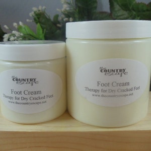 Foot Cream- Intense Foot Therapy- Soothes and Comforts Dry Achy Cracked Feet with Peppermint, Tea Tree Essential Oils